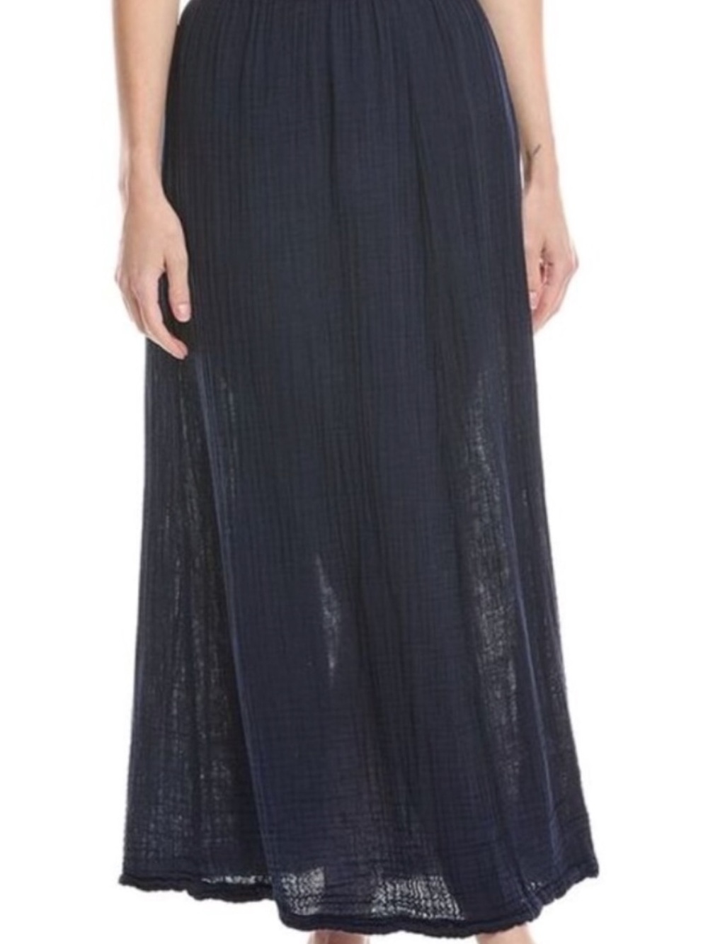 Michael Stars Phoebe Gauze Maxi Skirt Blue Size L